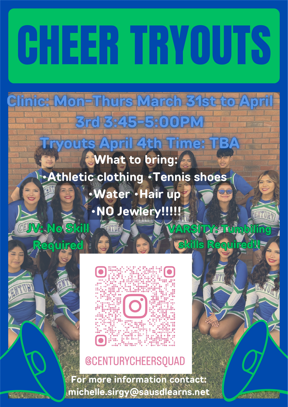 Congrats 2023-2024 Century Cheer Squad